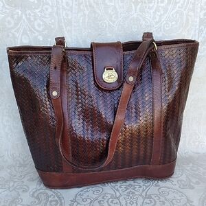 Vintage Brahmin Leather Tote